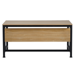 Casa si Gradina - Mobilier - Mese si birouri - Birouri - Birou, stejar/negru, 120x80 cm, KILIS NEW - Infinity.ro