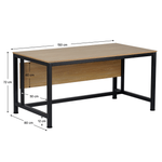 Casa si Gradina - Mobilier - Mese si birouri - Birouri - Birou, stejar/negru, 150x80 cm, KILIS NEW - Infinity.ro