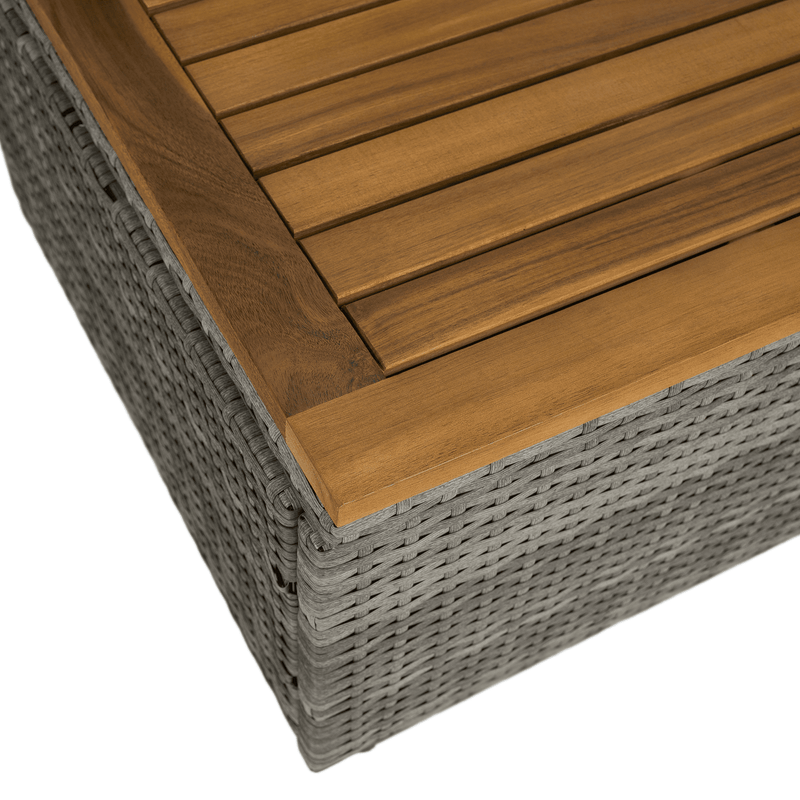 Casa si Gradina - Gradina si terasa - Mobilier exterior - Seturi mobila gradina - Canapea de gradina din ratan, gri/natural, MALORY - Infinity.ro