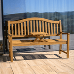 Casa si Gradina - Gradina si terasa - Mobilier exterior - Bancute de gradina - Banca de gradina cu masuta, lemn de salcam, TAIMA - Infinity.ro