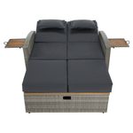 Casa si Gradina - Gradina si terasa - Mobilier exterior - Seturi mobila gradina - Canapea de gradina din ratan, gri/natural, MALORY - Infinity.ro