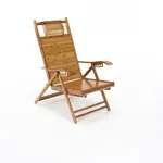 Casa si Gradina - Gradina si terasa - Mobilier exterior - Scaune si sezlonguri gradina - Fotoliu de gradina pozitionabil, natural, bambus, VARDON - Infinity.ro