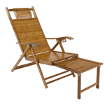 Casa si Gradina - Gradina si terasa - Mobilier exterior - Scaune si sezlonguri gradina - Fotoliu de gradina pozitionabil, natural, bambus, VARDON - Infinity.ro
