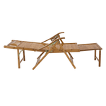 Casa si Gradina - Gradina si terasa - Mobilier exterior - Scaune si sezlonguri gradina - Fotoliu de gradina pozitionabil, natural, bambus, VARDON - Infinity.ro
