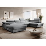Casa si Gradina - Mobilier - Canapele si coltare - Coltare - Canapea extensibila, gri, dreapta, POLY ROH U - Infinity.ro