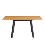 Casa si Gradina - Mobilier - Mese si birouri - Mese bucatarie si dining - Masa de sufragerie extensibila, 120-160x80 cm, stejar/neagra, DIRAN - Infinity.ro