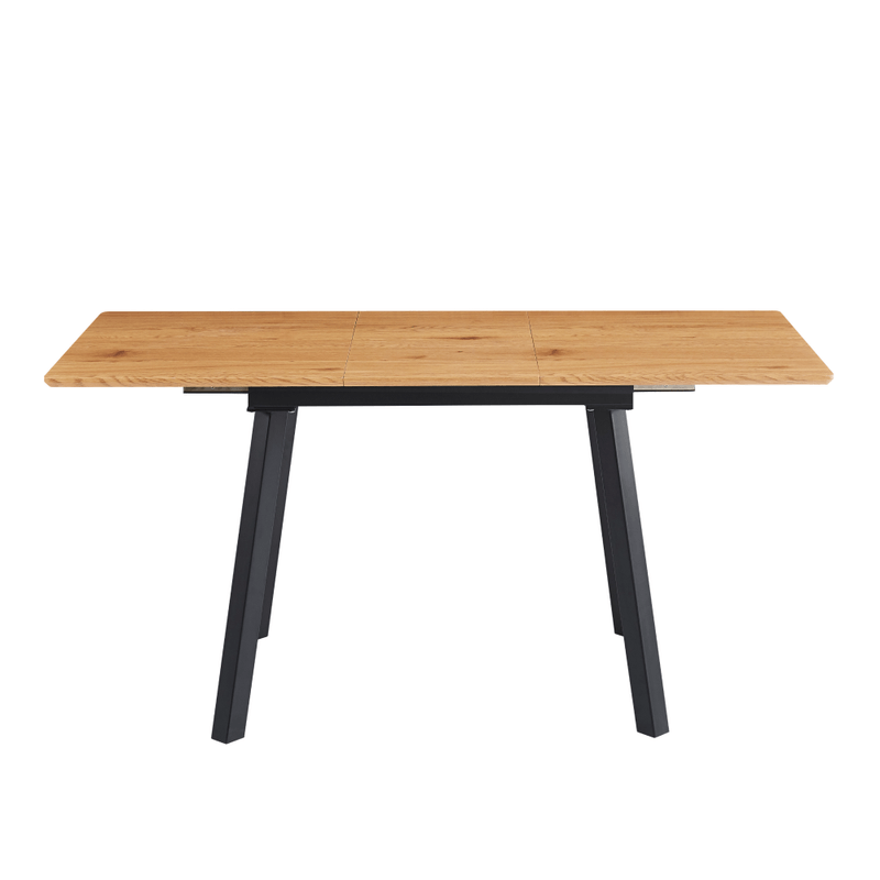 Casa si Gradina - Mobilier - Mese si birouri - Mese bucatarie si dining - Masa de sufragerie extensibila, 120-160x80 cm, stejar/neagra, DIRAN - Infinity.ro
