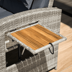 Casa si Gradina - Gradina si terasa - Mobilier exterior - Seturi mobila gradina - Canapea de gradina din ratan, gri/natural, MALORY - Infinity.ro