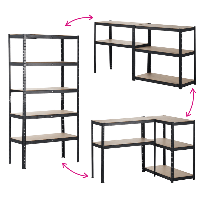 Casa si Gradina - Mobilier - Biblioteci si rafturi - Etajere - Raft, stejar/negru, RADMAN - Infinity.ro