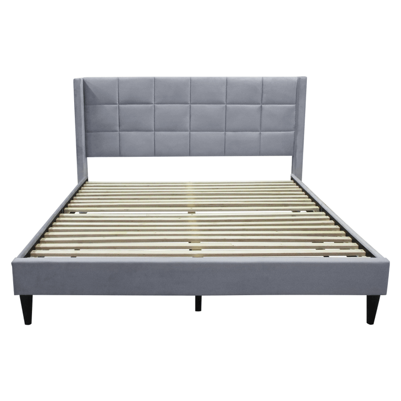 Casa si Gradina - Mobilier - Paturi si accesorii - Paturi - Pat, 160x200, gri tesatura Velvet, BELATO - Infinity.ro