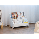 Casa si Gradina - Mobilier - Mobilier copii - Mobilier camera copiilor - Biblioteca pentru copii cu roti, alba, BERUS - Infinity.ro