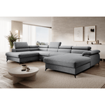Casa si Gradina - Mobilier - Canapele si coltare - Coltare - Canapea extensibila, gri, stanga, POLY ROH U - Infinity.ro