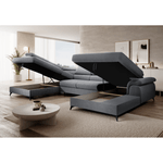 Casa si Gradina - Mobilier - Canapele si coltare - Coltare - Canapea extensibila, gri, stanga, POLY ROH U - Infinity.ro