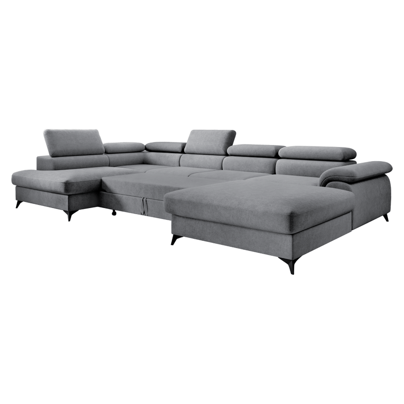 Casa si Gradina - Mobilier - Canapele si coltare - Coltare - Canapea extensibila, gri, stanga, POLY ROH U - Infinity.ro