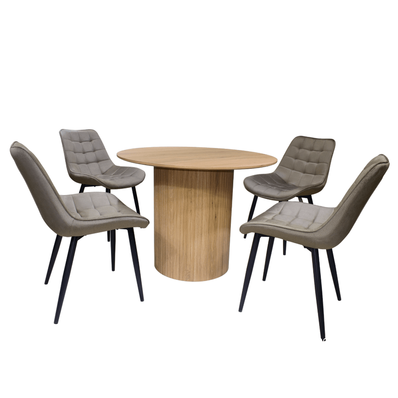 Casa si Gradina - Mobilier - Mese si birouri - Mese bucatarie si dining - Masa de sufragerie, stejar, diametru 100 cm, PAOLO - Infinity.ro