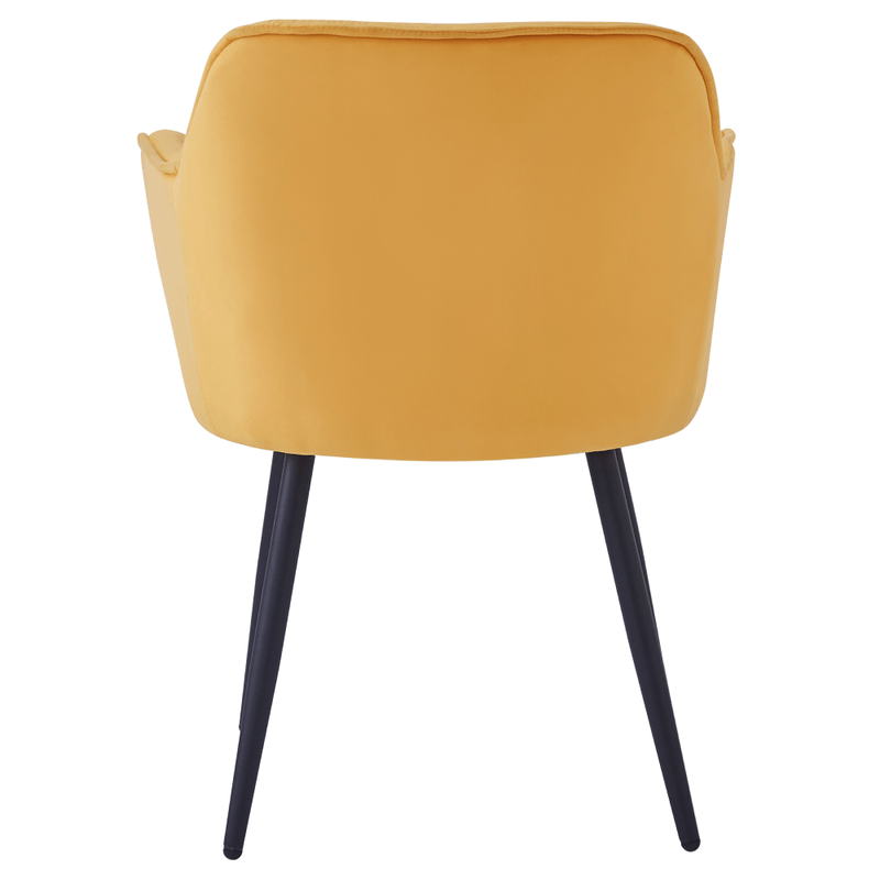 Casa si Gradina - Mobilier - Scaune si fotolii - Scaune - Scaun de design, tesatura Velvet galben, FEDRIS NEW - Infinity.ro