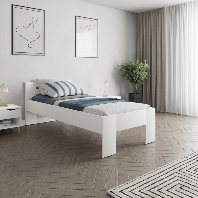 Casa si Gradina - Mobilier - Mobilier copii - Patuturi copii - Pat, 90x200, alb, BASIS - Infinity.ro