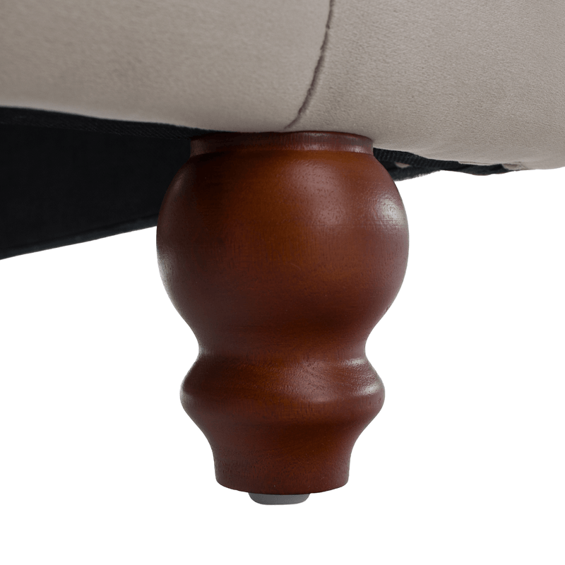 Casa si Gradina - Mobilier - Paturi si accesorii - Paturi - Pat cu somiera, 180x200, gri-maroniu, tesatura Taupe Velvet, BARETO - Infinity.ro