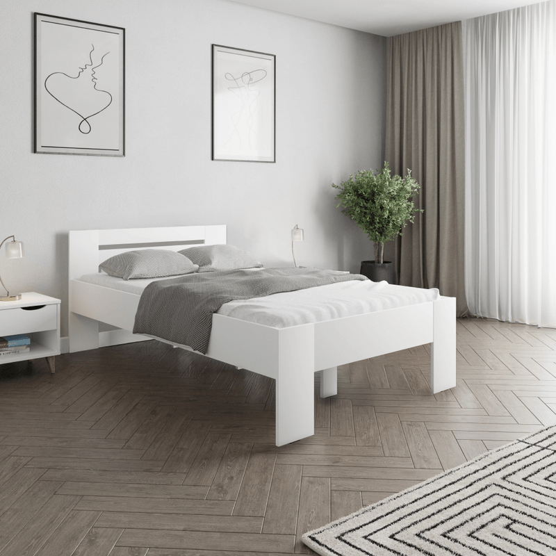 Casa si Gradina - Mobilier - Mobilier copii - Patuturi copii - Pat, 120x200, alb,BASIS - Infinity.ro
