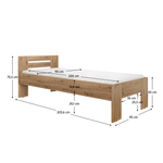 Casa si Gradina - Mobilier - Mobilier copii - Patuturi copii - Pat, 90x200, stejar artisan, BASIS - Infinity.ro