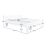 Casa si Gradina - Mobilier - Paturi si accesorii - Paturi - Pat, 180x200, alb, BASIS - Infinity.ro