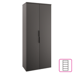Casa si Gradina - Mobilier - Dulapuri si sifoniere - Dulapuri - Dulap, antracit, ADAPO ADP01 - Infinity.ro