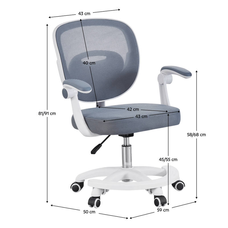 Casa si Gradina - Mobilier - Scaune si fotolii - Scaune - Scaun pivotant, gri/alb, TRIXI TYP 2 - Infinity.ro