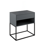 Casa si Gradina - Mobilier - Comode si corpuri - Noptiere - Noptiera/masuta ajutatoare, grafit/negru, ARTI TYP 2 - Infinity.ro