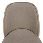 Casa si Gradina - Mobilier - Scaune si fotolii - Scaune - Scaun de sufragerie, bej-maroniu/lemn natural/negru, VUDIA - Infinity.ro