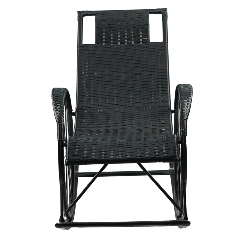 Casa si Gradina - Mobilier - Scaune si fotolii - Fotolii - Scaun balansoar, ratan/metal, negru, ROKIN - Infinity.ro