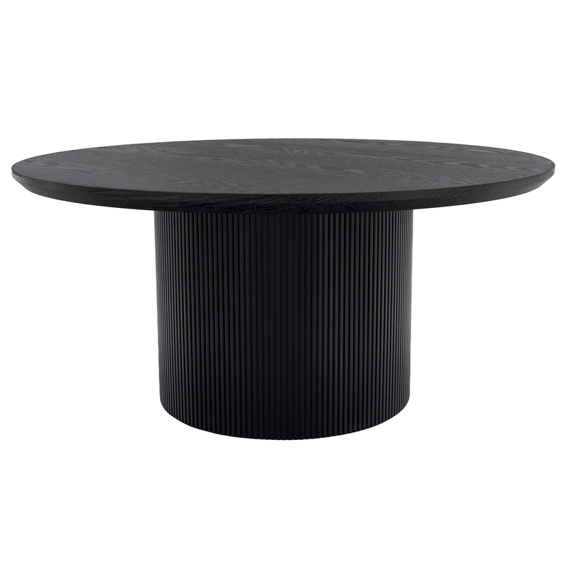 Casa si Gradina - Mobilier - Mese si birouri - Masute de cafea - Masuta de cafea, negru, diametru 80 cm, MAHIR TYP 2 - Infinity.ro