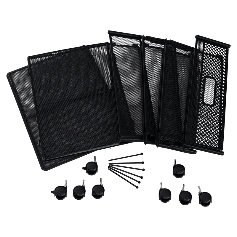 Casa si Gradina - Mobilier - Paturi si accesorii - Accesorii paturi - Organizator sub pat cu roti, negru, TOMKO TYP 2 - Infinity.ro