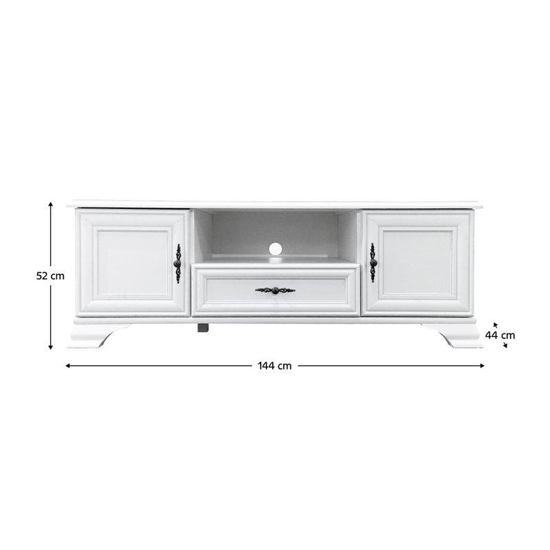 Casa si Gradina - Mobilier - Comode si corpuri - Comode - Masuta TV, alb alpin, KENTAK RTV2D1S - Infinity.ro