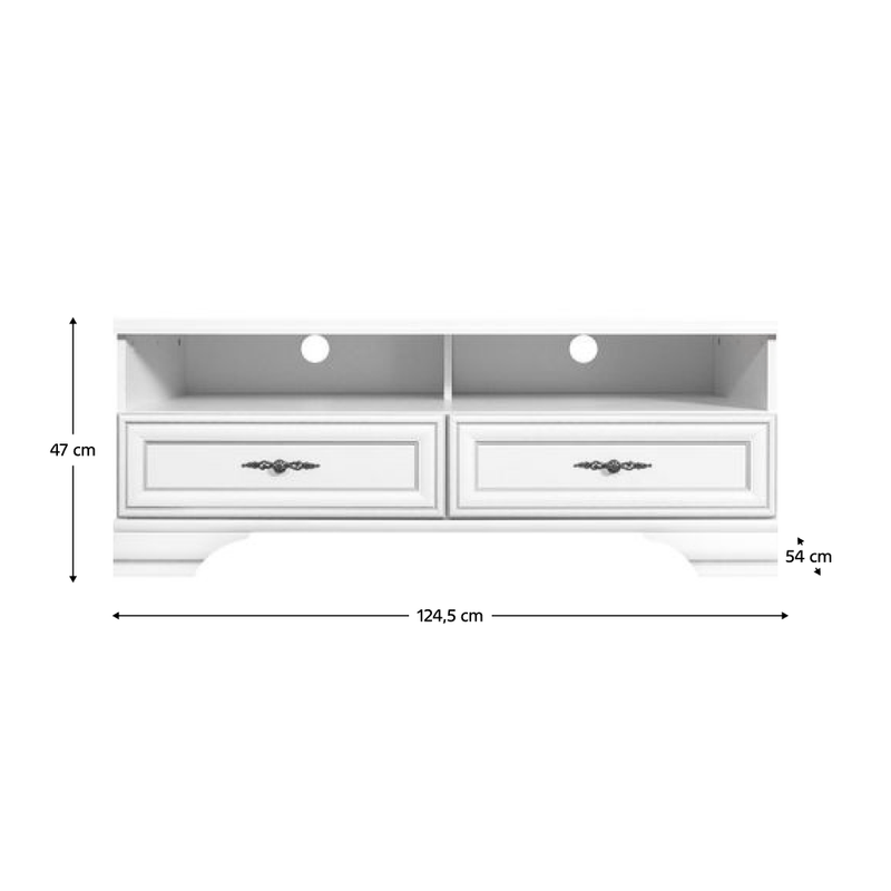 Casa si Gradina - Mobilier - Comode si corpuri - Comode - Masuta TV, alb alpin, KENTAK RTV2S - Infinity.ro
