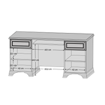 Casa si Gradina - Mobilier - Mese si birouri - Birouri - Masa PC, alb alpin, KENTAK BIU2D2S - Infinity.ro