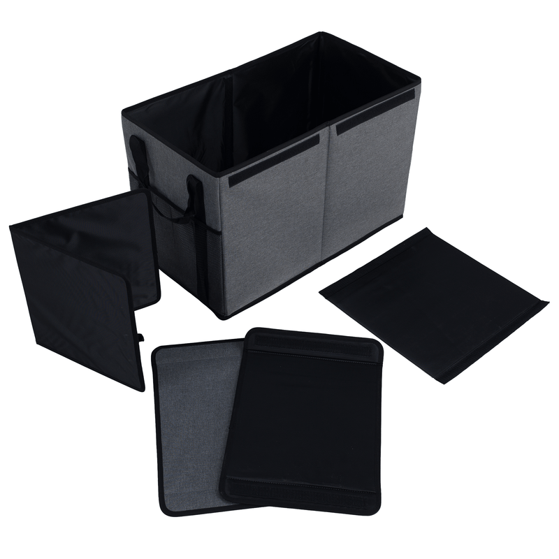 Casa si Gradina - Mobilier - Organizare si depozitare - Cutii depozitare - Cutie de depozitare pliabila, gri/negru, DETER - Infinity.ro