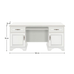 Casa si Gradina - Mobilier - Mese si birouri - Birouri - Masa PC, alb alpin, KENTAK BIU2D2S - Infinity.ro