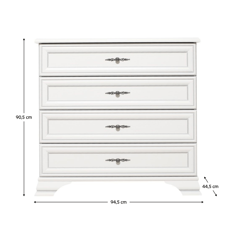 Casa si Gradina - Mobilier - Comode si corpuri - Comode - Comoda, alb alpin, KENTAK KOM4S - Infinity.ro