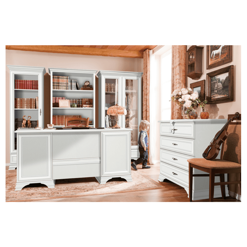 Casa si Gradina - Mobilier - Comode si corpuri - Corpuri bucatarie - Vitrina, alb alpin, KENTAK REG1W1S - Infinity.ro