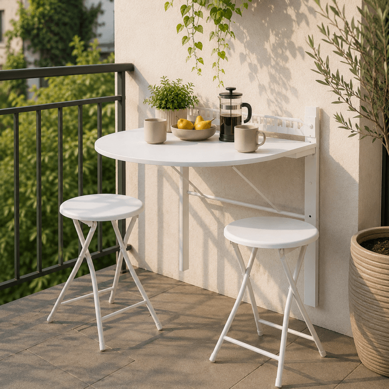 Casa si Gradina - Mobilier - Seturi de mobilier - Seturi mese si scaune - Set de sufragerie 1+2, alb, AMADEO NEW - Infinity.ro