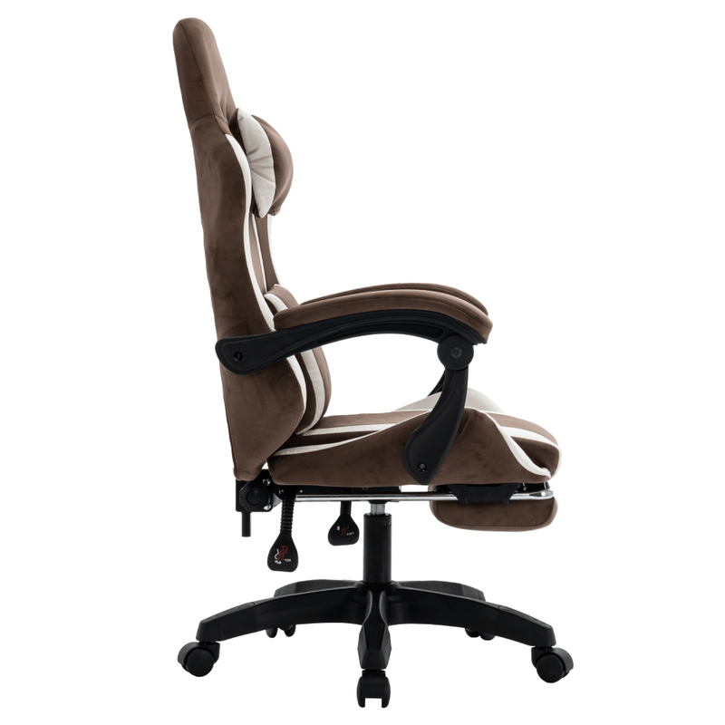 Casa si Gradina - Mobilier - Scaune si fotolii - Scaune - Scaun de birou/gaming, maro/alb, HOSPO - Infinity.ro