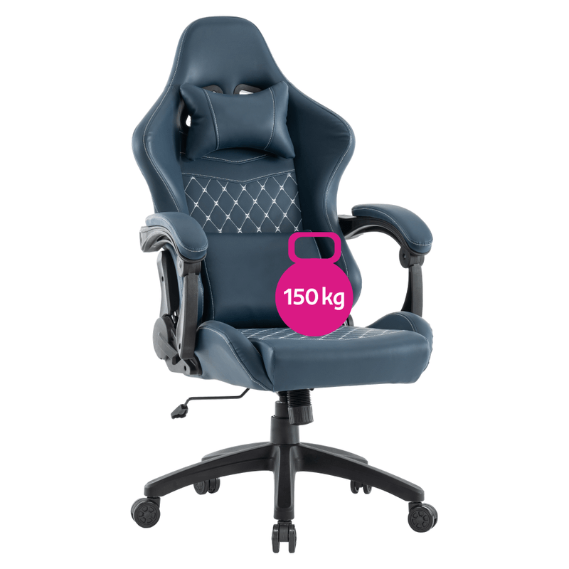 Casa si Gradina - Mobilier - Scaune si fotolii - Scaune - Scaun de birou/gaming, albastru, portanta 150 kg, SAMIE - Infinity.ro