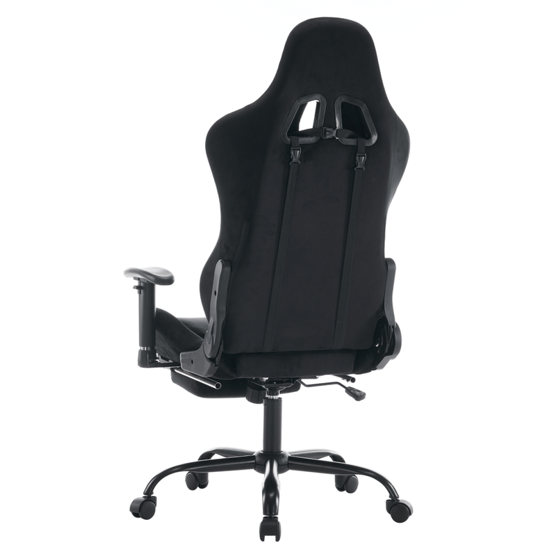 Casa si Gradina - Mobilier - Scaune si fotolii - Scaune - Scaun de birou/gaming, negru, tesatura Velvet, portanta 150 kg, SALOP - Infinity.ro
