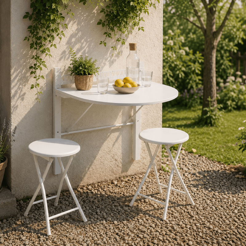 Casa si Gradina - Mobilier - Seturi de mobilier - Seturi mese si scaune - Set de sufragerie 1+2, alb, AMADEO NEW - Infinity.ro