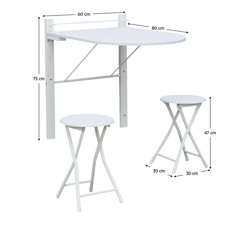 Casa si Gradina - Mobilier - Seturi de mobilier - Seturi mese si scaune - Set de sufragerie 1+2, alb, AMADEO NEW - Infinity.ro