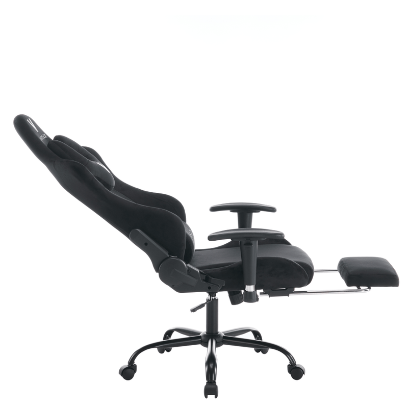 Casa si Gradina - Mobilier - Scaune si fotolii - Scaune - Scaun de birou/gaming, negru, tesatura Velvet, portanta 150 kg, SALOP - Infinity.ro