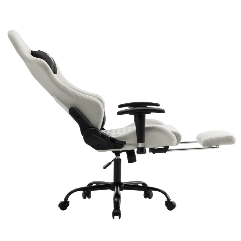 Casa si Gradina - Mobilier - Scaune si fotolii - Scaune - Scaun de birou/gaming, alb/negru, portanta 150 kg, PAPIBAS - Infinity.ro