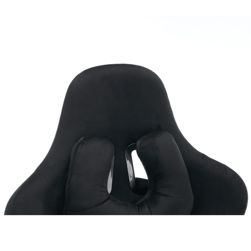 Casa si Gradina - Mobilier - Scaune si fotolii - Scaune - Scaun de birou/gaming, negru, tesatura Velvet, portanta 150 kg, SALOP - Infinity.ro