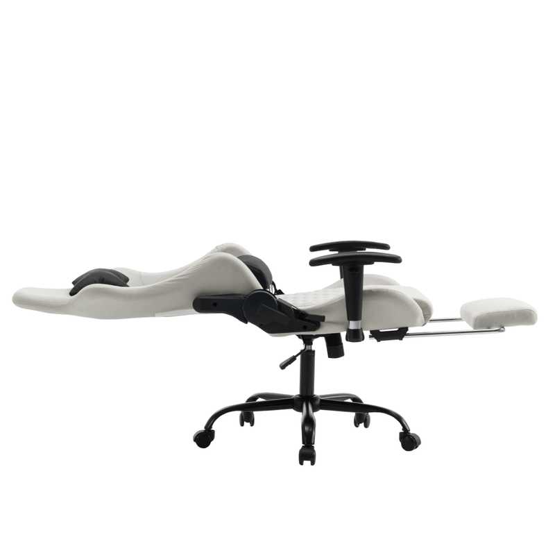 Casa si Gradina - Mobilier - Scaune si fotolii - Scaune - Scaun de birou/gaming, alb/negru, portanta 150 kg, PAPIBAS - Infinity.ro