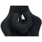 Casa si Gradina - Mobilier - Scaune si fotolii - Scaune - Scaun de birou/gaming, negru, tesatura Velvet, portanta 150 kg, SALOP - Infinity.ro